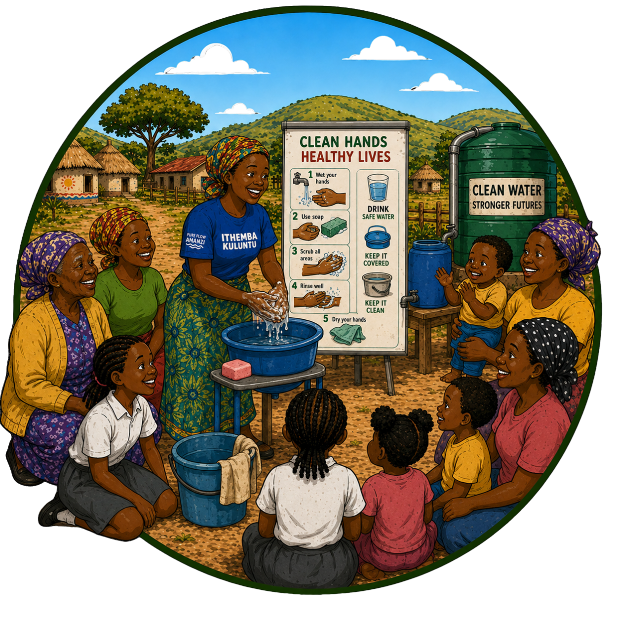 WASH training session in a Pondoland village