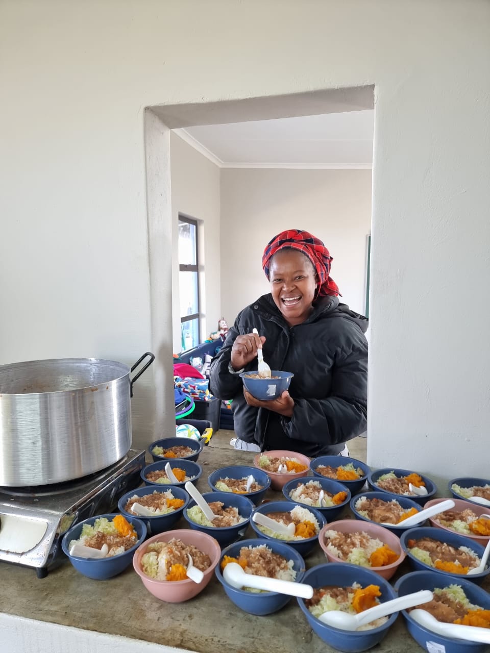 Food prepared in the ECD kitchen