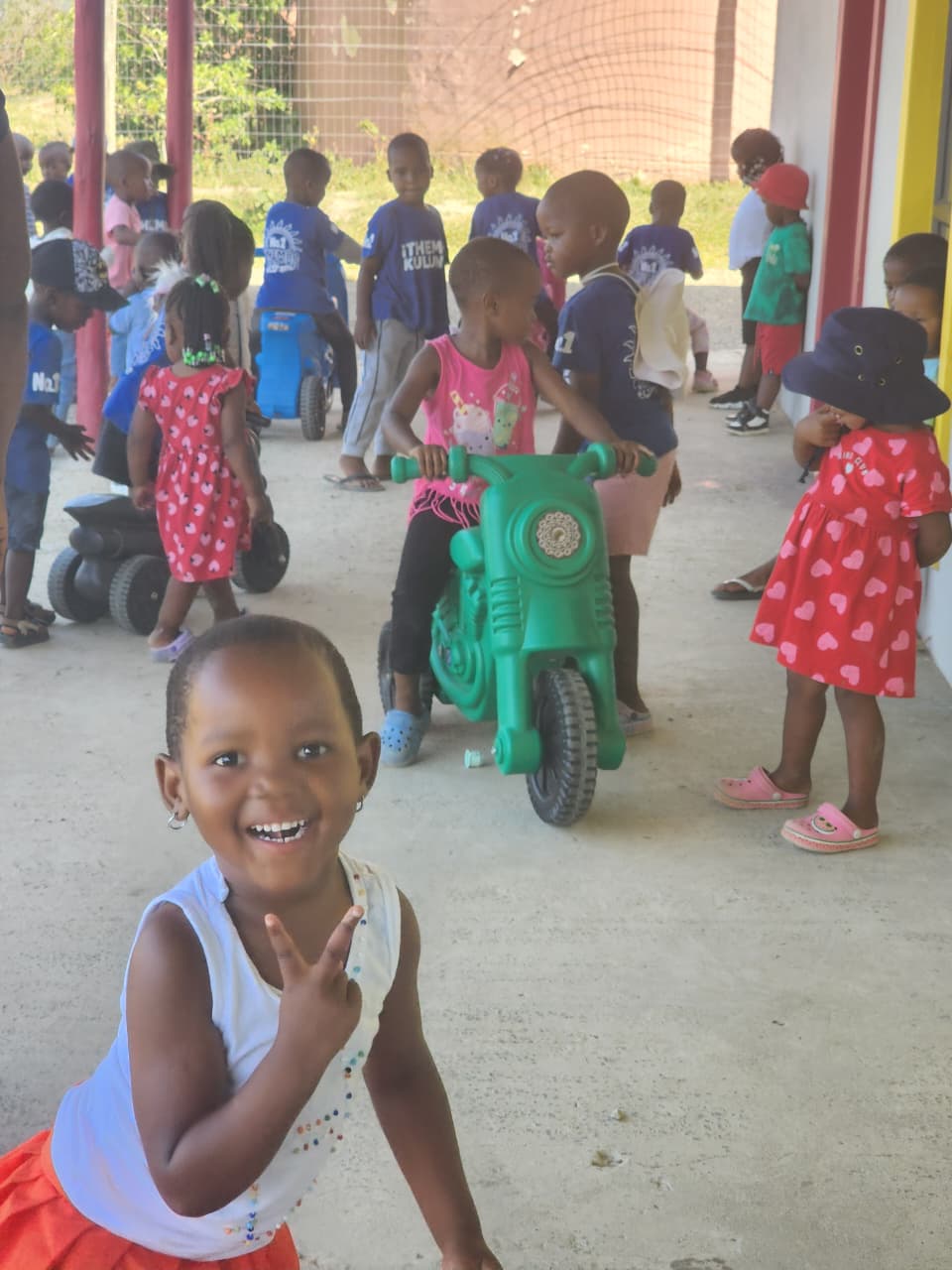 Children at free play outdoors