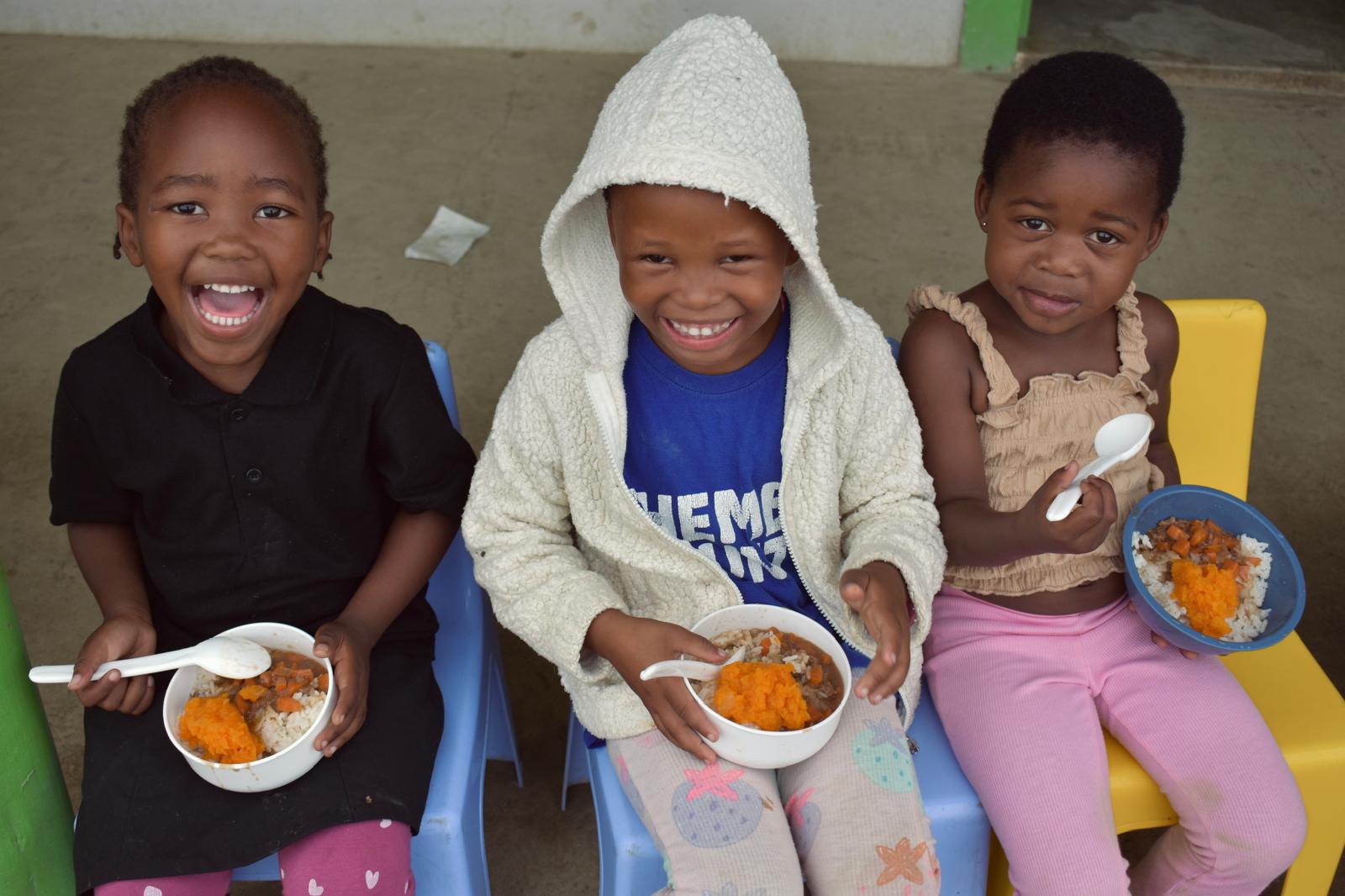 A warm lunch served at the ECD Centre