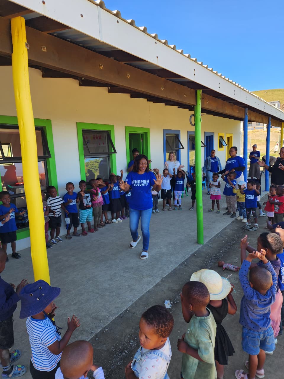 Morning circle at the centre