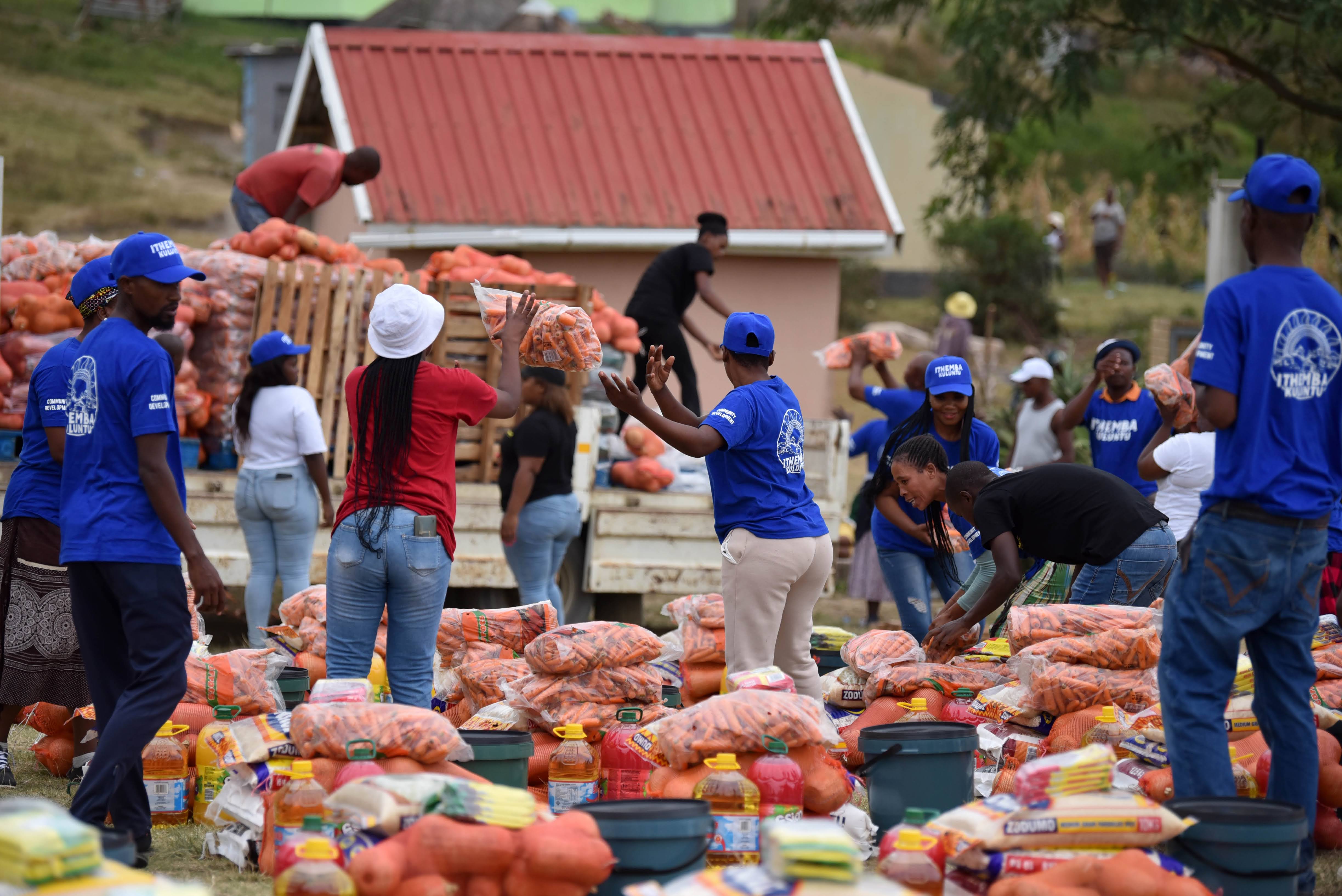 Community food distribution in Pondoland